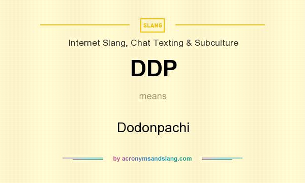 What does DDP mean? It stands for Dodonpachi