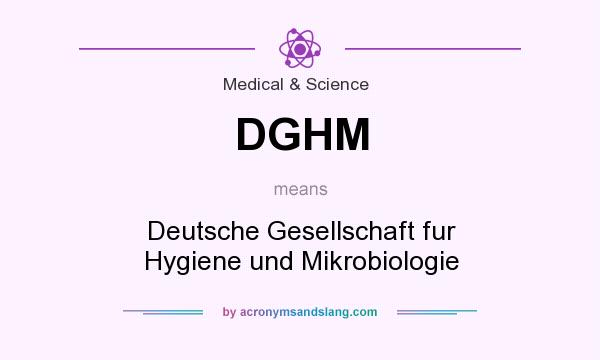 What does DGHM mean? It stands for Deutsche Gesellschaft fur Hygiene und Mikrobiologie
