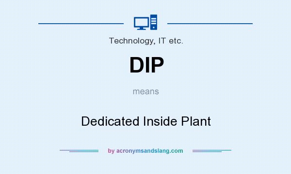 What does DIP mean? It stands for Dedicated Inside Plant