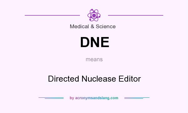 What does DNE mean? It stands for Directed Nuclease Editor