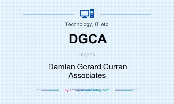 What does DGCA mean? It stands for Damian Gerard Curran Associates