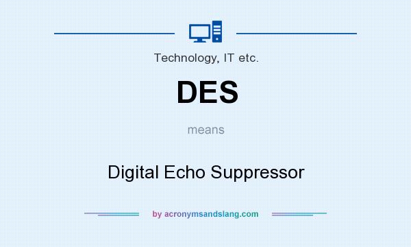 What does DES mean? It stands for Digital Echo Suppressor