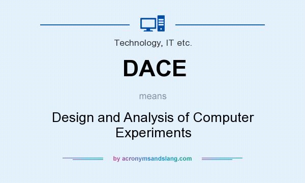 What does DACE mean? It stands for Design and Analysis of Computer Experiments