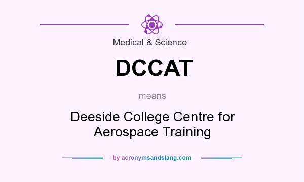 What does DCCAT mean? It stands for Deeside College Centre for Aerospace Training