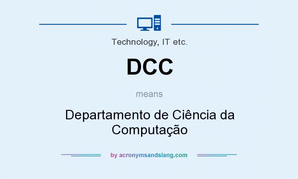 What does DCC mean? It stands for Departamento de Ciência da Computação