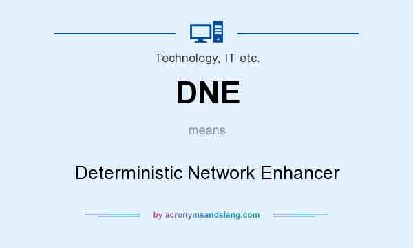 What does DNE mean? It stands for Deterministic Network Enhancer