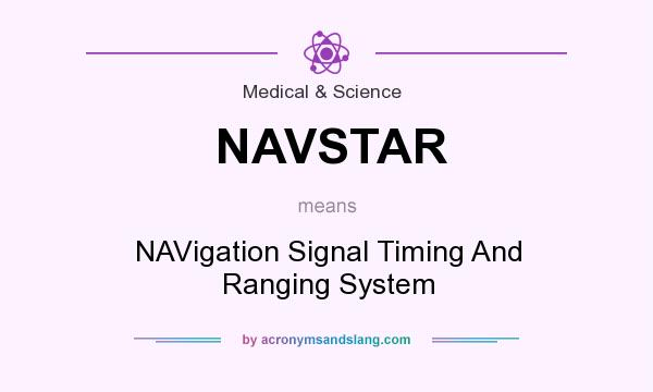 What does NAVSTAR mean? It stands for NAVigation Signal Timing And Ranging System