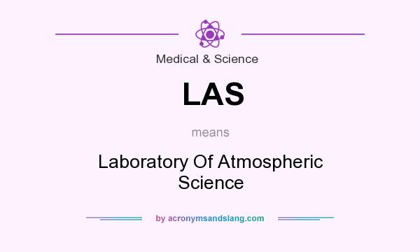 What does LAS mean? It stands for Laboratory Of Atmospheric Science