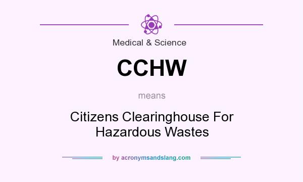 What does CCHW mean? It stands for Citizens Clearinghouse For Hazardous Wastes
