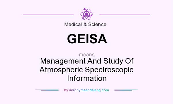 What does GEISA mean? It stands for Management And Study Of Atmospheric Spectroscopic Information