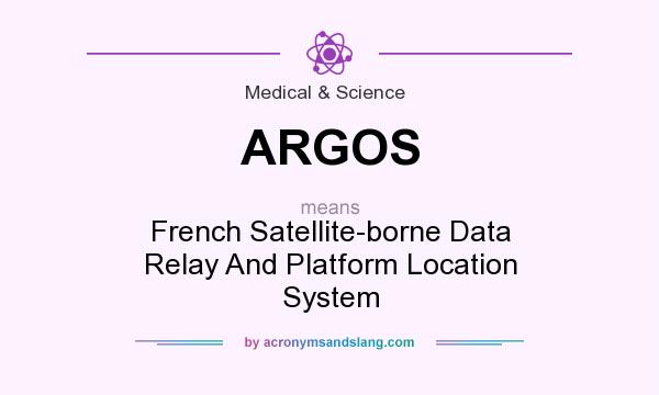 What does ARGOS mean? It stands for French Satellite-borne Data Relay And Platform Location System