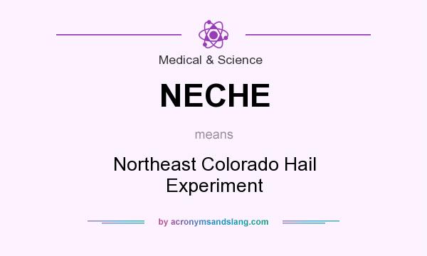 What does NECHE mean? It stands for Northeast Colorado Hail Experiment