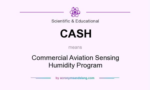 What does CASH mean? It stands for Commercial Aviation Sensing Humidity Program