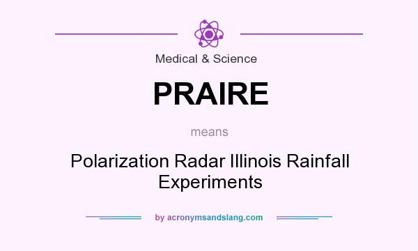 What does PRAIRE mean? It stands for Polarization Radar Illinois Rainfall Experiments