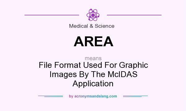 What does AREA mean? It stands for File Format Used For Graphic Images By The McIDAS Application