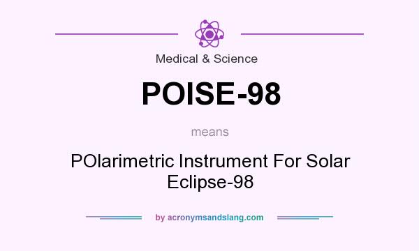 What does POISE-98 mean? It stands for POlarimetric Instrument For Solar Eclipse-98