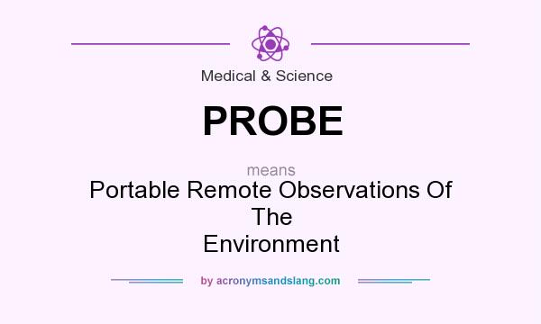 What does PROBE mean? It stands for Portable Remote Observations Of The Environment
