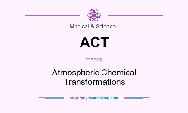 What does ACT mean? It stands for Atmospheric Chemical Transformations