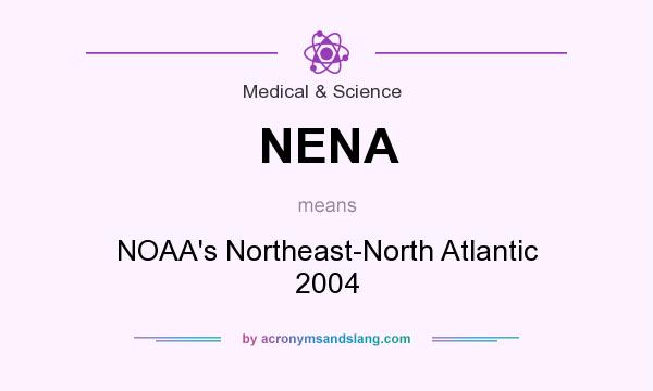 What does NENA mean? It stands for NOAA`s Northeast-North Atlantic 2004