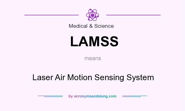 What does LAMSS mean? It stands for Laser Air Motion Sensing System