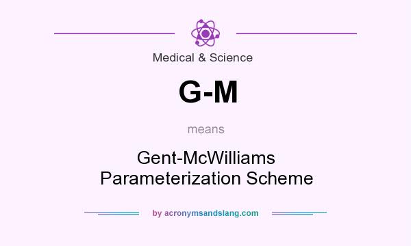 What does G-M mean? It stands for Gent-McWilliams Parameterization Scheme