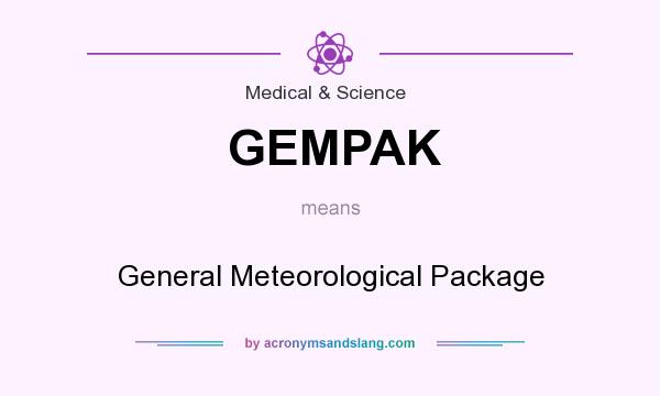 What does GEMPAK mean? It stands for General Meteorological Package