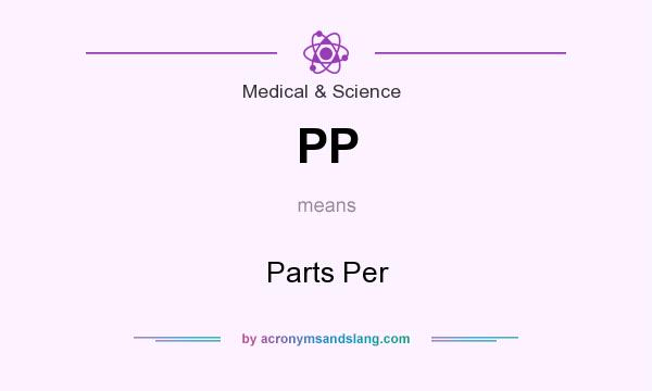 What does PP mean? It stands for Parts Per