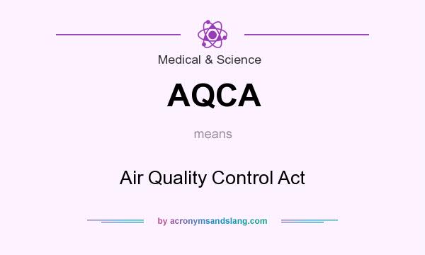 What does AQCA mean? It stands for Air Quality Control Act
