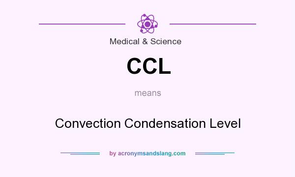 What does CCL mean? It stands for Convection Condensation Level