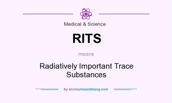What does RITS mean? It stands for Radiatively Important Trace Substances