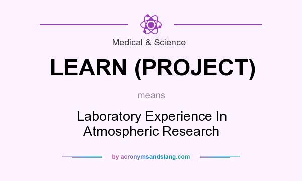 What does LEARN (PROJECT) mean? It stands for Laboratory Experience In Atmospheric Research