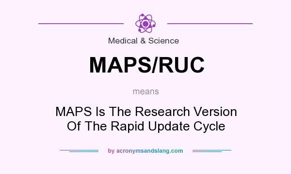 What does MAPS/RUC mean? It stands for MAPS Is The Research Version Of The Rapid Update Cycle