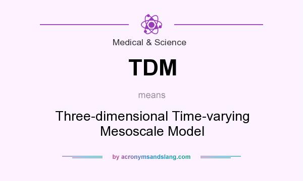 What does TDM mean? It stands for Three-dimensional Time-varying Mesoscale Model