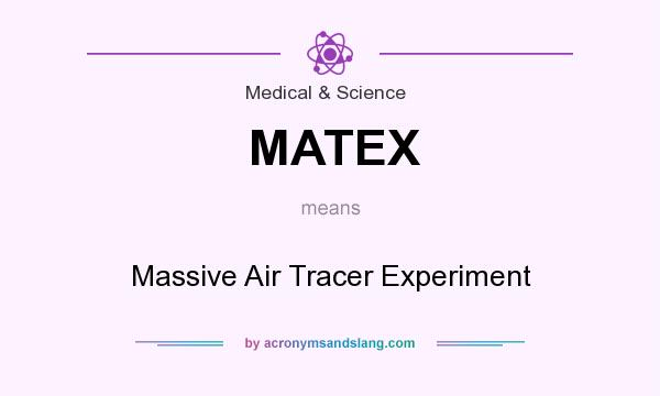 What does MATEX mean? It stands for Massive Air Tracer Experiment