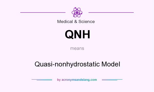 What does QNH mean? It stands for Quasi-nonhydrostatic Model