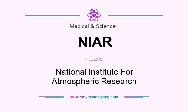 What does NIAR mean? It stands for National Institute For Atmospheric Research
