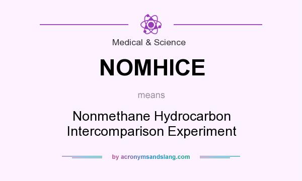 What does NOMHICE mean? It stands for Nonmethane Hydrocarbon Intercomparison Experiment