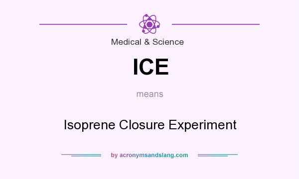 What does ICE mean? It stands for Isoprene Closure Experiment