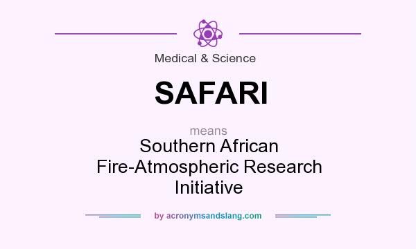 What does SAFARI mean? It stands for Southern African Fire-Atmospheric Research Initiative