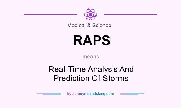 What does RAPS mean? It stands for Real-Time Analysis And Prediction Of Storms