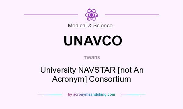 What does UNAVCO mean? It stands for University NAVSTAR [not An Acronym] Consortium