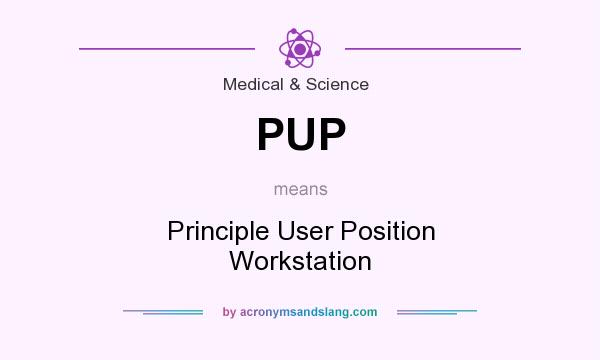 What does PUP mean? It stands for Principle User Position Workstation