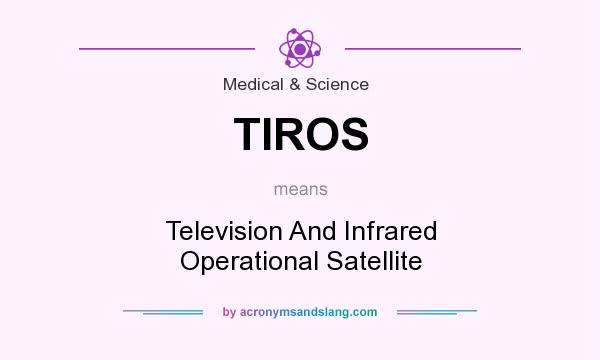What does TIROS mean? It stands for Television And Infrared Operational Satellite