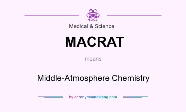 What does MACRAT mean? It stands for Middle-Atmosphere Chemistry
