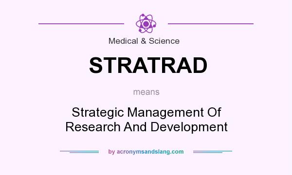 What does STRATRAD mean? It stands for Strategic Management Of Research And Development