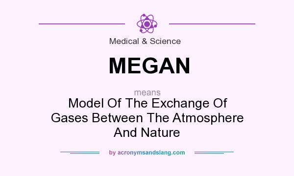 What does MEGAN mean? It stands for Model Of The Exchange Of Gases Between The Atmosphere And Nature