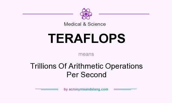 What does TERAFLOPS mean? It stands for Trillions Of Arithmetic Operations Per Second