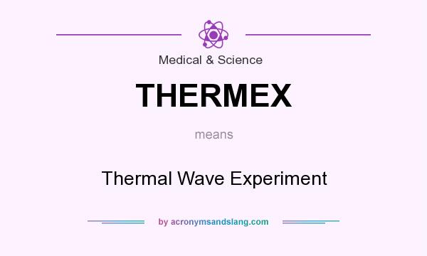 What does THERMEX mean? It stands for Thermal Wave Experiment