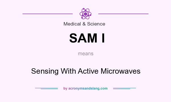 What does SAM I mean? It stands for Sensing With Active Microwaves