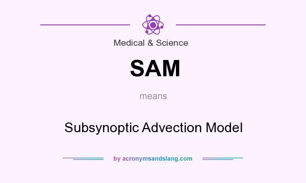 What does SAM mean? It stands for Subsynoptic Advection Model